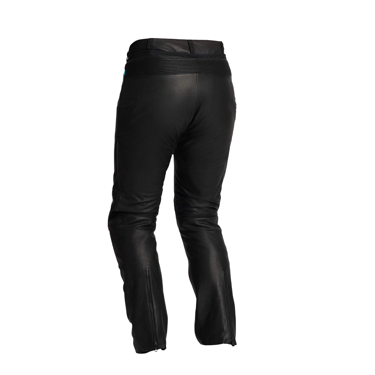Schwarze Damen Lederhose Velen von Halvarssons, robuste Hosen-Touring für Damen, mit detailliertem Lederdesign.