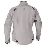 Damen Textiljacke Jolen von Halvarssons in Grau, Rückansicht, wetterfeste Jacken-Adventure für Damen