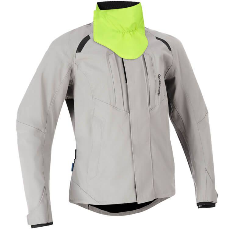 Halvarssons Damen Textiljacke Jolen in Grau, Outdoor-Adventure Jacke mit Kragen, sportliches Design, hochwertige Verarbeitung.