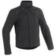 Schwarze Halvarssons Motorradjacke Naren aus der Adventure-Reihe, mit hohem Kragen und robustem Material, für Motorradfahrer.