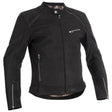 Schwarze Lederjacke Sandtorp von Halvarssons, klassische Jacken-Design, Frontansicht aus Leder, modischer und robuster Stil