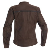 Halvarssons Lederjacke Sandtorp Braun, klassische braune Jacke aus Leder, Ansicht von hinten, hochwertiges Material und stilvolles Design