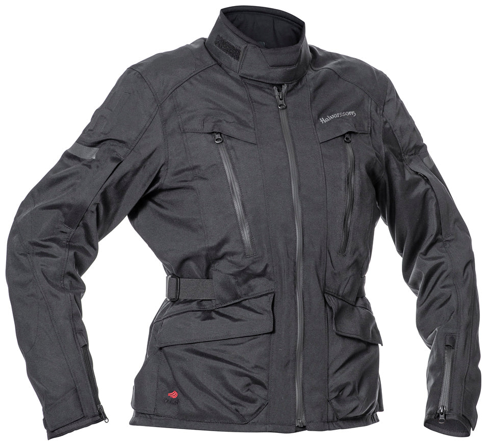 Halvarssons Damen Motorradjacke Gruven Schwarz