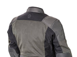 Damen Motorradjacke Arvika von Halvarssons in Schwarz und Grau, touring Jacke mit Schutz und reflektierenden Details.