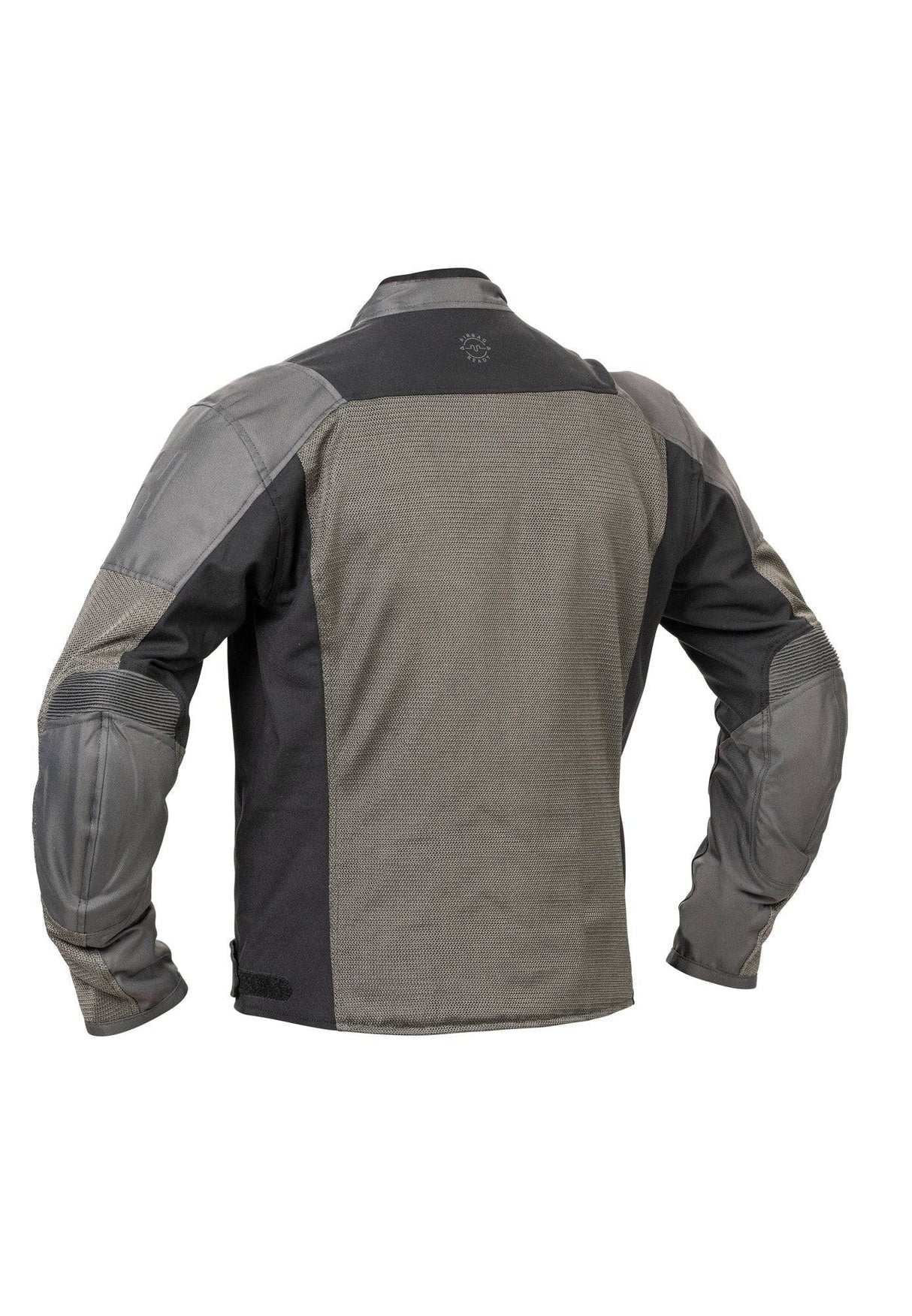 Halvarssons Motorradjacke Arvika in Schwarz und Grau, Tourenjacke mit robustem Material und reflektierenden Details.