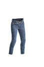 Damenjeans Halvarssons Rogen Blau Kurz, kurze Hosen-Touring-Jeans, blaue Damenhose mit geradem Schnitt, Outdoor-Design