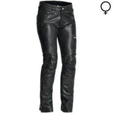 Damen Lederhose Halvarssons Rider Schwarz, klassische Hosen aus Leder mit Detailnähten und passender Passform.