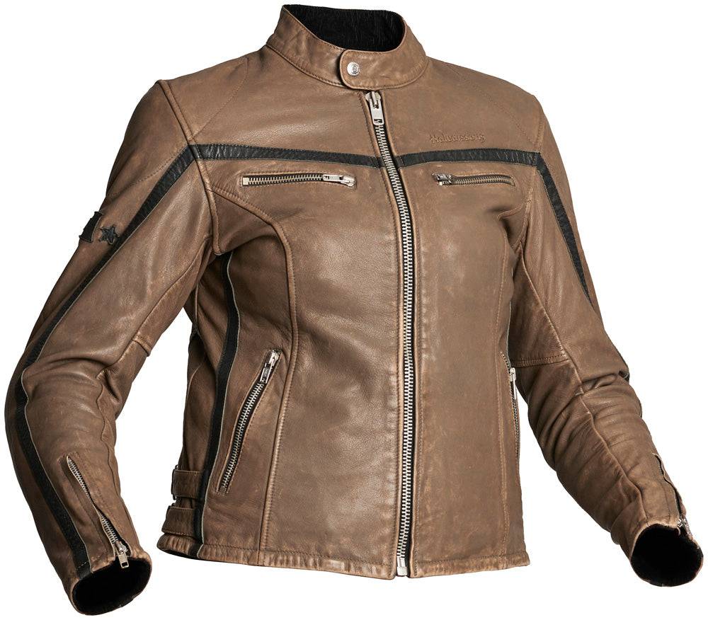 Halvarssons Damen Lederjacke 310 Schwarz/Braun