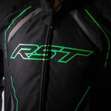 RST S-1 Motorradjacke Textil Schwarz/Grau/Fluo Grün