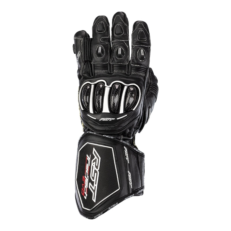 RST TracTech Evo 4 Leder Motorradhandschuhe Schwarz