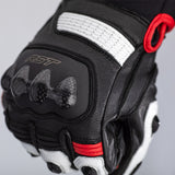 Rote Leder-Motorradhandschuhe RST Freestyle II mit robustem Design und Schutz für sicheres Fahren