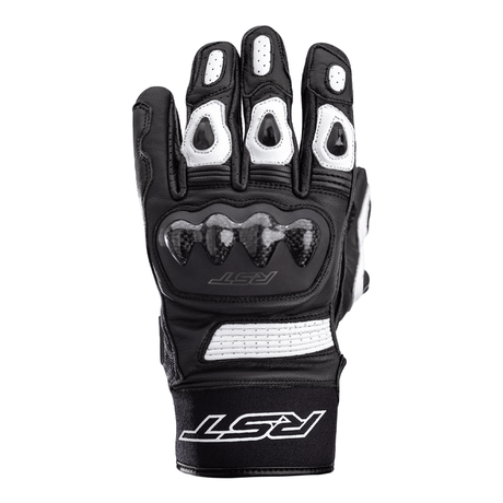 Weiße RST Freestyle II Motorradhandschuhe aus Leder, bequem und schützend für Motorradfahrer, abgebildet im Produktbild.