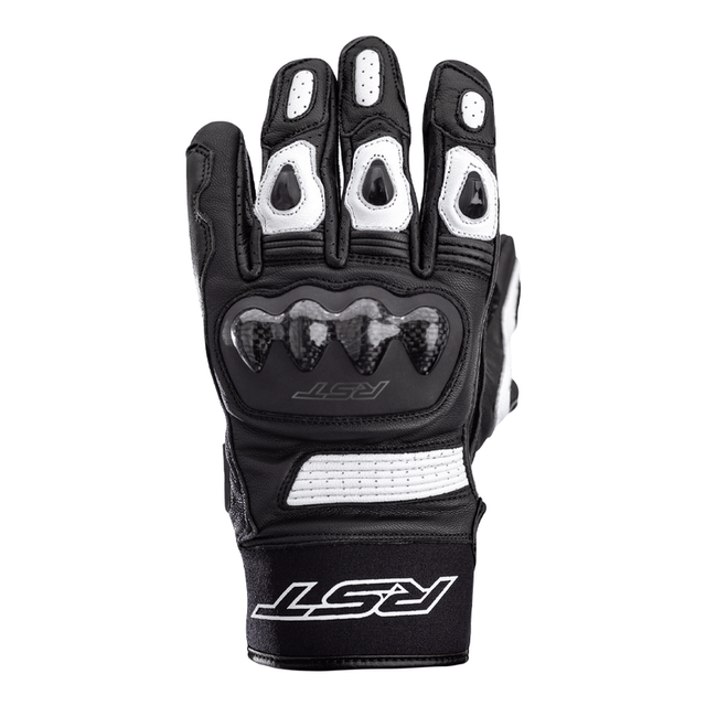 Weiße RST Freestyle II Motorradhandschuhe aus Leder, bequem und schützend für Motorradfahrer, abgebildet im Produktbild.