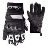 Weiße RST Freestyle II Motorradhandschuhe aus Leder, atmungsaktiv und robust, für sicheren Grip beim Motorradfahren