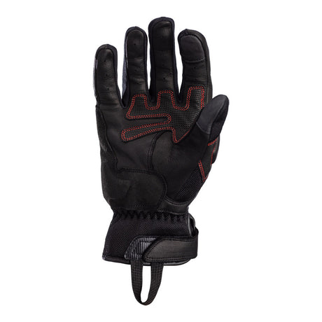 Rote RST Urban Air 3 Mesh Motorradhandschuhe aus Textil und Leder mit Schutzpolster, für sicheren Fahrkomfort.