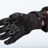 Weiße RST Urban Air 3 Mesh Motorradhandschuhe aus Textil und Leder, mit atmungsaktivem Design und schützenden Elementen.