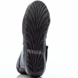 Schwarze Damen-Motorradstiefel RST Axiom, wasserdicht und touring-tauglich, mit robustem Design und profilierter Sohle.