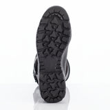 Schwarze wasserdichte Adventure-Motorradstiefel von RST mit robustem Design und Schutzfunktionen, ideal für Offroad und Touring.