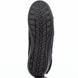 Schwarze und rote RST Frontier Motorradstiefel für Touren, robuste Lederstiefel mit Schnallenverschluss und verstärktem Knöchelbereich