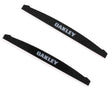 Schwarzes OAKLEY Airbrake Mud Flap Kit Paar, Ersatzteile für Brillen, zeigt die Schutzbleche in einem Produktbild.