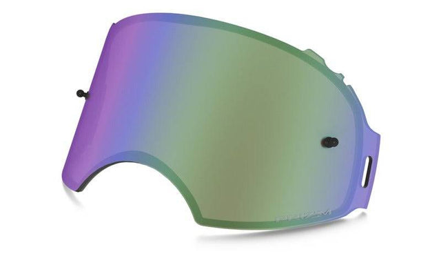 OAKLEY Airbrake Ersatzscheibe Prizm MX Jade Iridium für Motocross-Brille, klarer Schutzglas aus Glas mit grüner Tönung