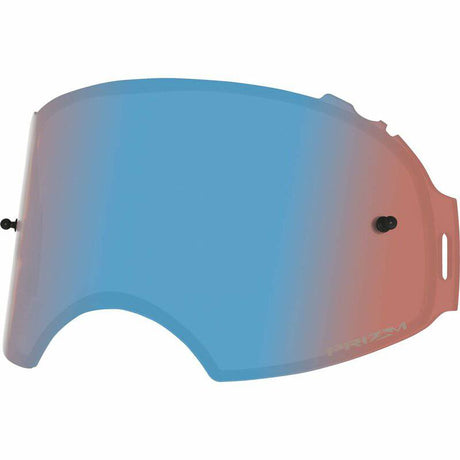 OAKLEY Airbrake Ersatzscheibe Prizm MX Sapphire Iridium für Motocross-Brille, klare Sicht und UV-Schutz