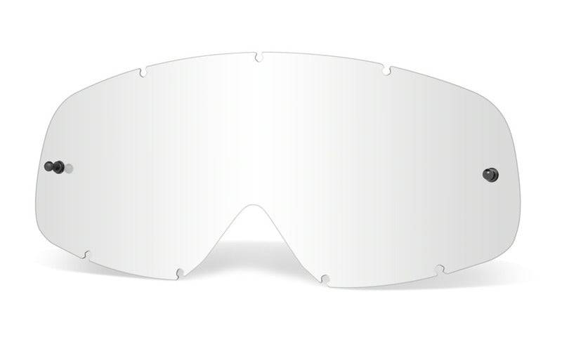 Klare OAKLEY XS O Frame Ersatzscheibe aus Lexan für Brillen, sichtbar in der Abbildung.