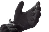 Schwarze RST Adventure-X CE Leder-Motorradhandschuhe mit Knöchelprotektoren, strapazierfähiges Leder, ergonomisches Design