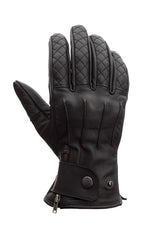Schwarze RST Matlock CE Leder Motorradhandschuhe mit knöchelprotektoren und strapazierfähigem Design.