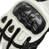 Weißer RST Stunt 3 CE Damen Motorradhandschuh mit Schutzprotektoren und atmungsaktivem Material, bequem für Motorradtouren