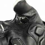 Weiße Damen Motorradhandschuhe RST Stunt 3 CE aus Leder mit Schutzpolster, für sicheren Fahrkomfort