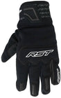 Schwarze RST Rider Motorradhandschuhe aus Leder mit Knöchelprotektoren und strapazierfähigem Material, für sicheren Fahrkomfort.