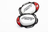 RST Factory Knieschleifer mit umgekehrtem Klettverschluss, robustes Bekleidungszubehör für Motorradsport, in Schwarz mit Klettverschluss