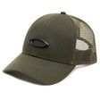 OAKLEY Trucket Ellipse Hut in Dunkelbürste, Freizeitbekleidung, strapazierfähiges Cap mit Ellipse-Design und braunem Muster.