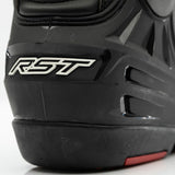 Schwarze RST Tractech Evo III kurze wasserdichte CE Motorradstiefel für Touren, robustes Design, rutschfeste Sohle, Schutzfunktion