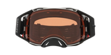 OAKLEY Airbrake® MX-Brille in Schwarz Gunmetal mit Prizm MX Bronze Linse, Sportbrille für Motocross, zeigt Brillengestell und Linse