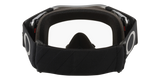 OAKLEY Airbrake® MX-Brille in Schwarz Gunmetal mit klarer Linse, robustes Design für Motocross und Offroad-Fahrten
