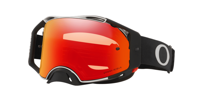 OAKLEY Airbrake® MX-Brille mit schwarzem Tuff Blocks Rahmen und Gunmetal Akzenten, Prizm MX Torch Iridium Linse, Schutzbrille für Motocross