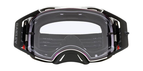 OAKLEY Airbrake MX-Brille mit schwarzen Tuff Blocks Rahmen und Gunmetal-Details, Prizm MX Low Light Linse sichtbar