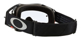 OAKLEY Airbrake MX-Brille in Schwarz mit Gunmetal-Rahmen und Prizm MX Low Light-Gläsern für Motocross.