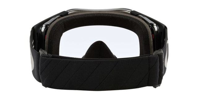 OAKLEY Airbrake MX-Brille mit Tuff Blocks schwarz Gunmetal und Prizm MX Low Light Lens, Schutzbrille für Motocross, Blick durch Brille