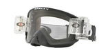 OAKLEY O Frame 2.0 Pro MX Brille Race-Ready, matte schwarz mit klarer Linse für Motocross und Offroad-Fahrten