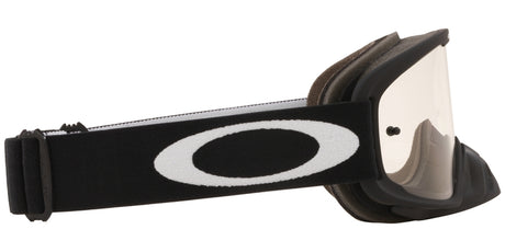 OAKLEY O Frame 2.0 Pro MX-Brille in mattschwarz mit klarer Linse, robustes Design für Motorsport.