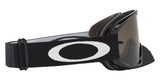 OAKLEY O Frame 2.0 Pro Sand MX-Brille in Jet schwarz mit dunklem Graufilter, Schutzbrille für Motocross, Blick durch die Linse