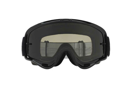 Schwarze Oakley O Frame MX-Brille mit dunklem grauem Einsatz, Sportbrille für Motocross und Offroad-Aktivitäten