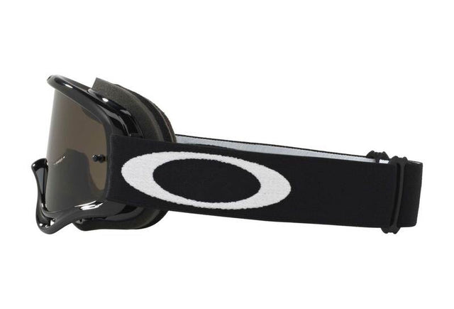 OAKLEY O Frame MX-Brille in Schwarz mit dunklem Graufilter, schützt die Augen beim Motocross, robuster Rahmen, sportliches Design