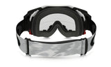 OAKLEY Airbrake MX-Rennbrille in mattem Weiß mit klarer Linse, perfekt für Motocross-Rennen, roll-off Funktion sichtbar