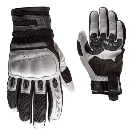 RST Ventilator-X CE Motorradhandschuhe aus Silber mit atmungsaktivem Design und schützender Verstärkung