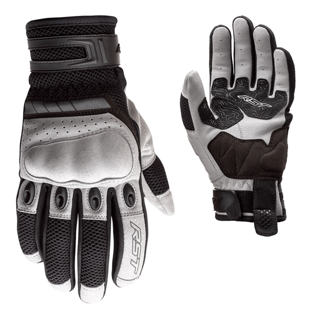 RST Ventilator-X CE Motorradhandschuhe aus Silber mit atmungsaktivem Design und schützender Verstärkung