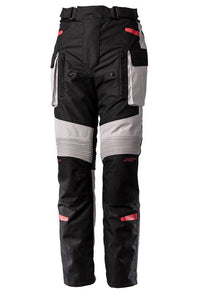 RST Endurance CE Textil-Motorradhose - Schwarz/Silber/Rot Kurze Motorradhosenbeine